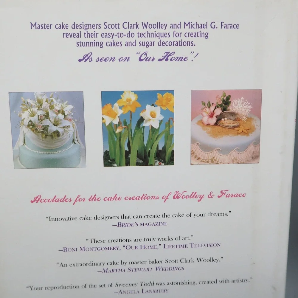 Cakes by Design The Magical World‎ of Sugar Art Hardcover & Sugar Flowers HC